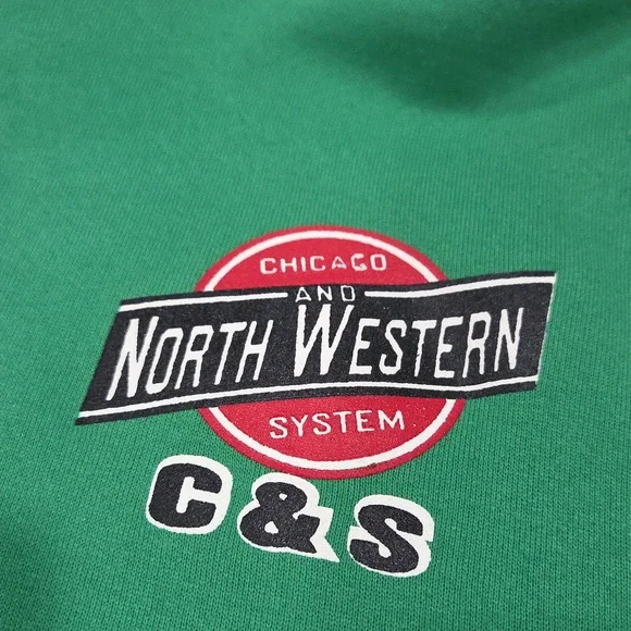 Green Northwestern Chicago Systems Work Hoodie Size XXl - Picture 2 of 7